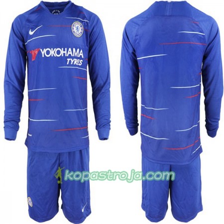 Billiga Fotbollströjor Chelsea Barn Hemma tröja 2018/19 Långärmad